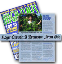 Down this PDF: Roger Christie in High Times